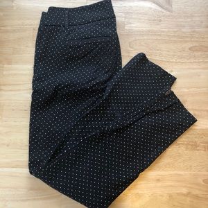 Loft 00 Marisa skinny polka dot pant
